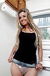 Blonde babe Alana Luv takes part in an amateur posing scene