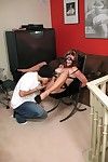 Blindfolded and bound fetish babe in stocking gets her pussy licked