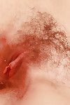 Petite amateur Jessica Biel licking cock and taking cumshot on hairy twat