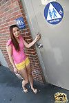 Asian beauty Kita Zen discovers pleases cock via glory hole in public bathroom