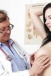 Big tits brunette babe Hanna is being checked in close up by her doctor