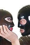 Kinky BDSM sex with Lucia Love and Latex Lucy fisting each others cunt