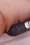 Susana Alcalue plays with her gigantic natural tits and her Hitachi