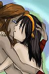Lesbian games of hot and naked cartoon girls
