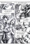 Interesting manga comics with sexy babes in black and white
